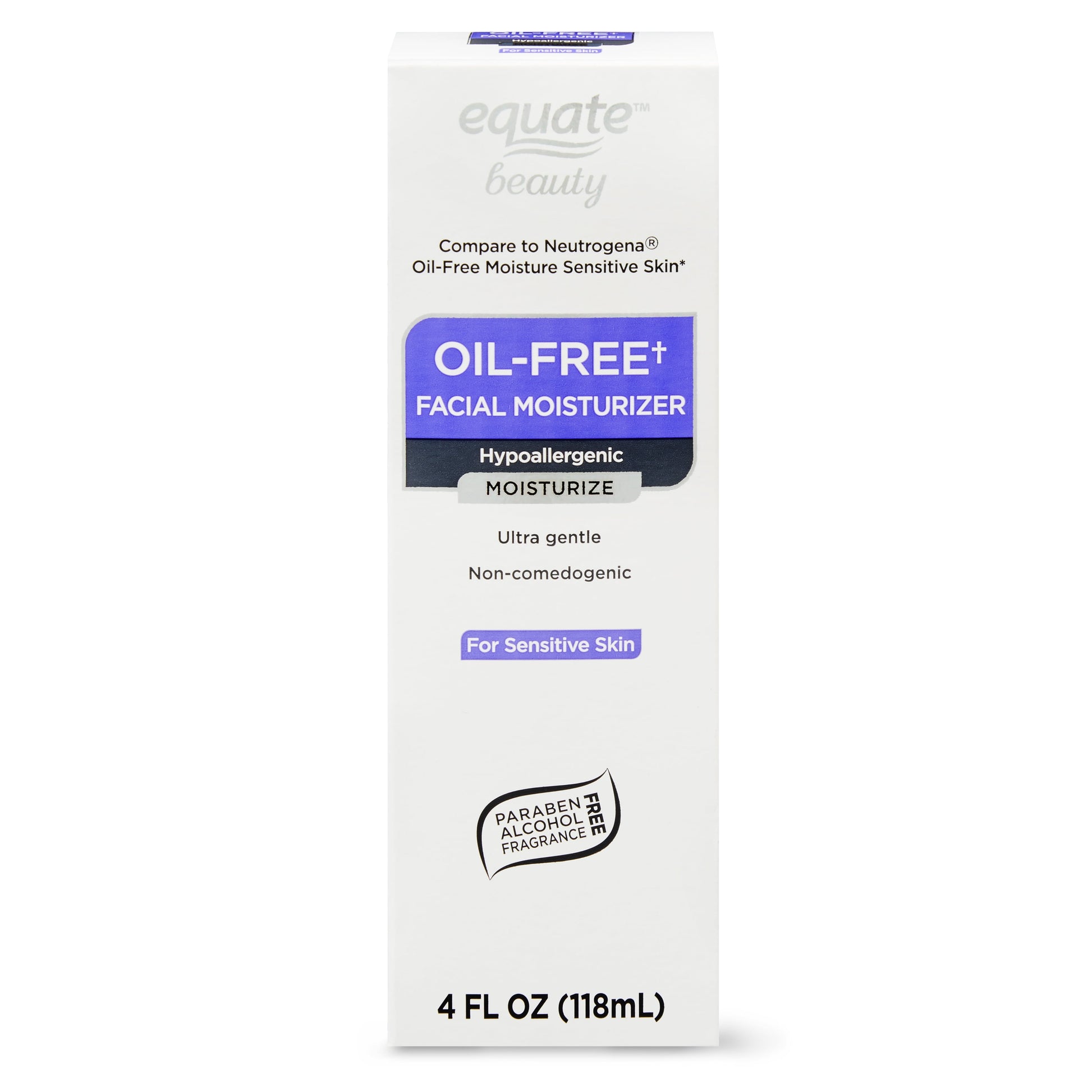 Oil-Free Facial Moisturizer for Sensitive Skin, 4 Fl Oz