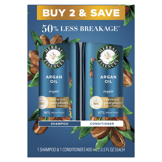 Argan Repair Shampoo and Conditioner, 13.5 Fl Oz Each