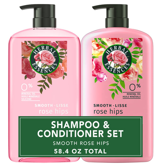 Smooth Rose Shampoo and Conditioner Hair Set, 29.2 Oz