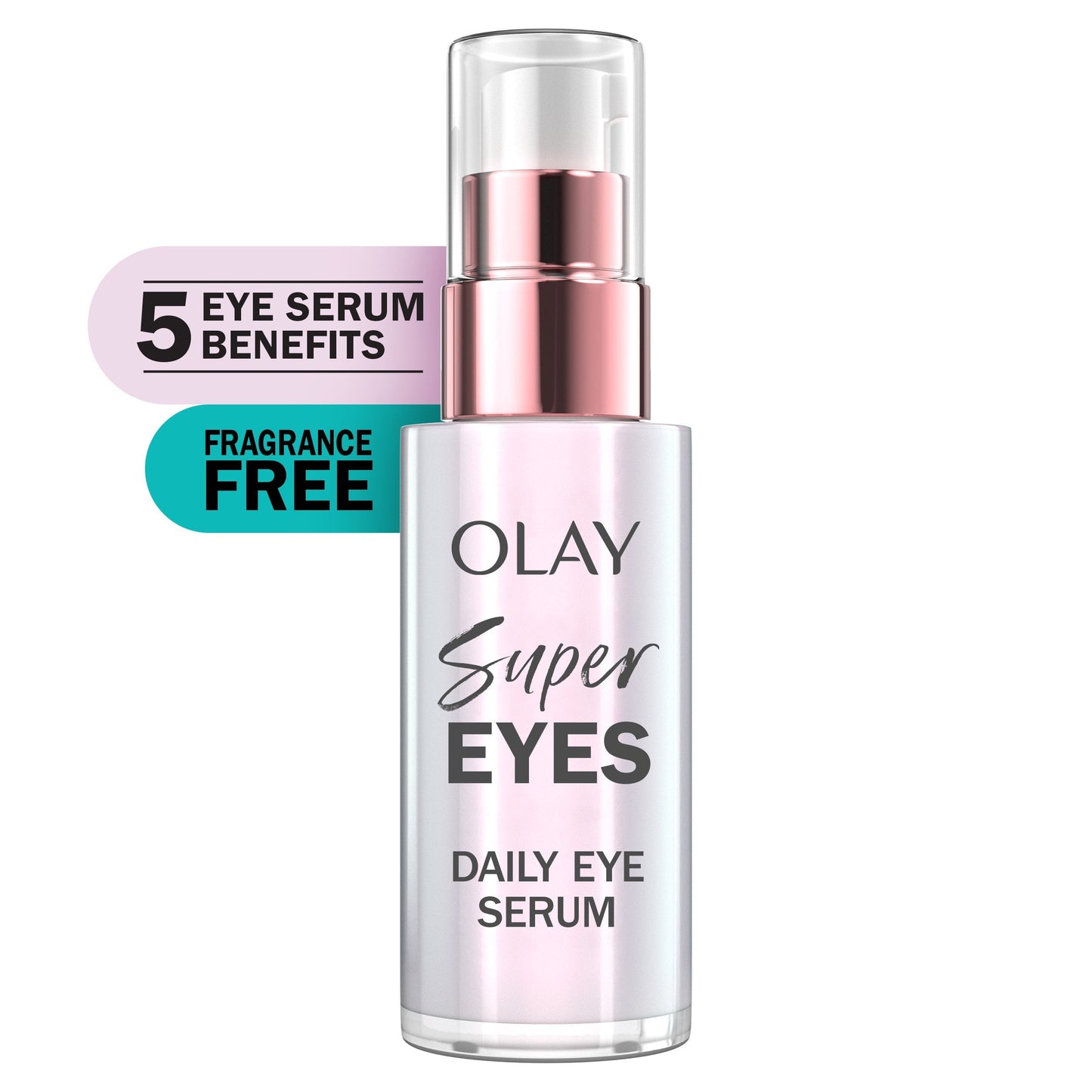 Super Eye Daily Serum, 0.45 Fl Oz., 5-In-1 Eye Serum with Vitamin C and Niacinamide to Brighten, Depuff, and Smooth