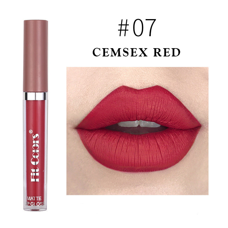 Matte Velvet Slim Tube Liquid Lipstick - Nourishing, Long-Lasting Color