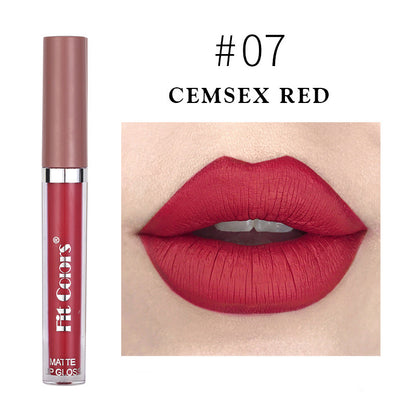 Matte Velvet Slim Tube Liquid Lipstick - Nourishing, Long-Lasting Color