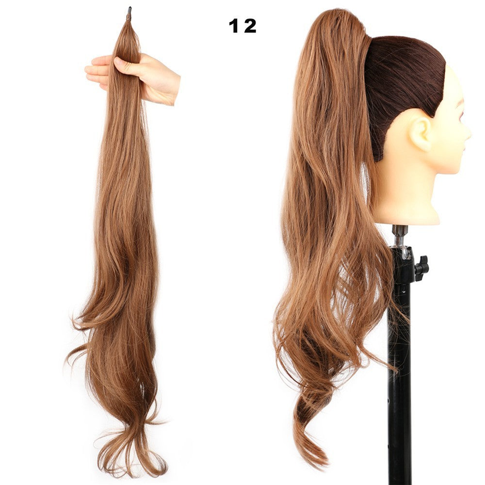 Women's High Ponytail Wig - Long Curly Winding Big Wave Hairstyle