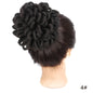 African Wig Bun Hair Bag Drawstring Dreadlocks Afro Hair Bun - High-Temperature Fiber