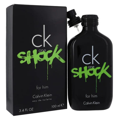 CK One Shock Eau De Toilette for Men, 3.4 Oz