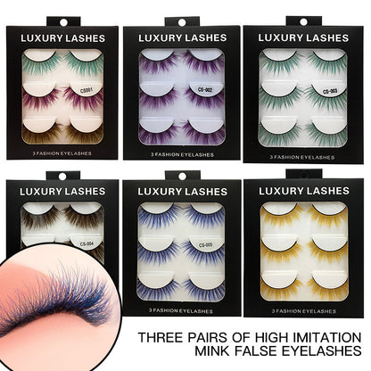 Natural 3D Thick False Eyelashes – High-Grade, Full & Voluminous Look