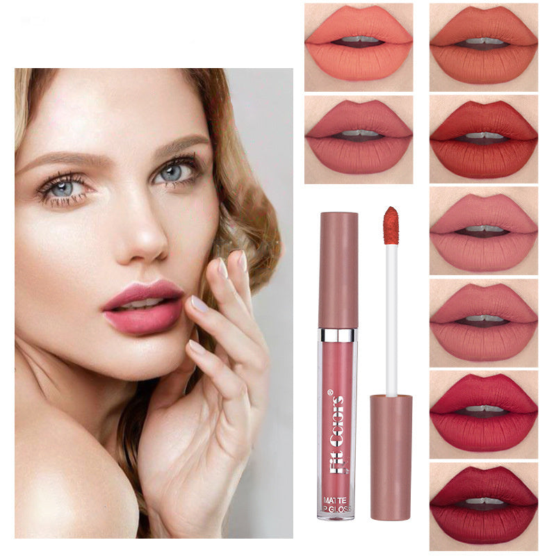 Matte Velvet Slim Tube Liquid Lipstick - Nourishing, Long-Lasting Color