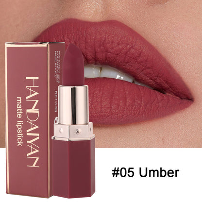 HANDAIYAN 6-Color Matte Nourishing Lipstick Set – Long-Lasting, Moisturizing Formula for Vibrant Lips