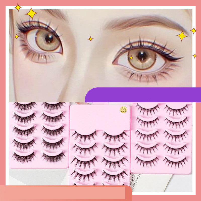 5 Pairs Manga Lashes – Anime-Inspired Natural Wispy False Eyelashes