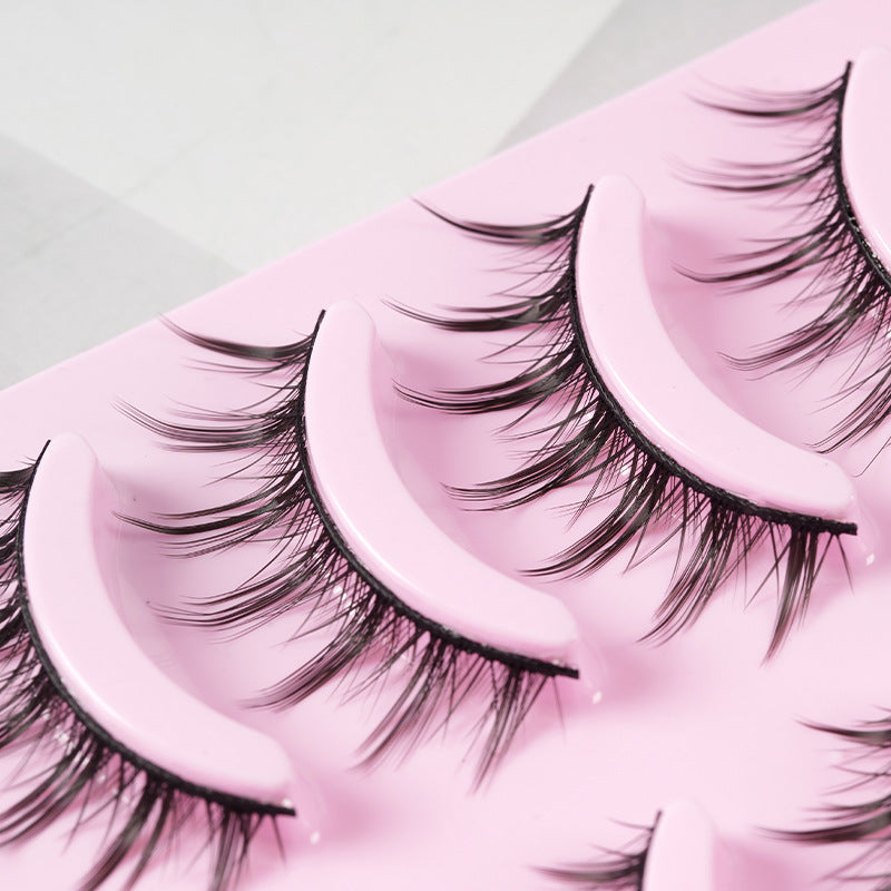 5 Pairs Manga Lashes – Anime-Inspired Natural Wispy False Eyelashes