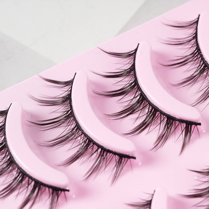 5 Pairs Manga Lashes – Anime-Inspired Natural Wispy False Eyelashes