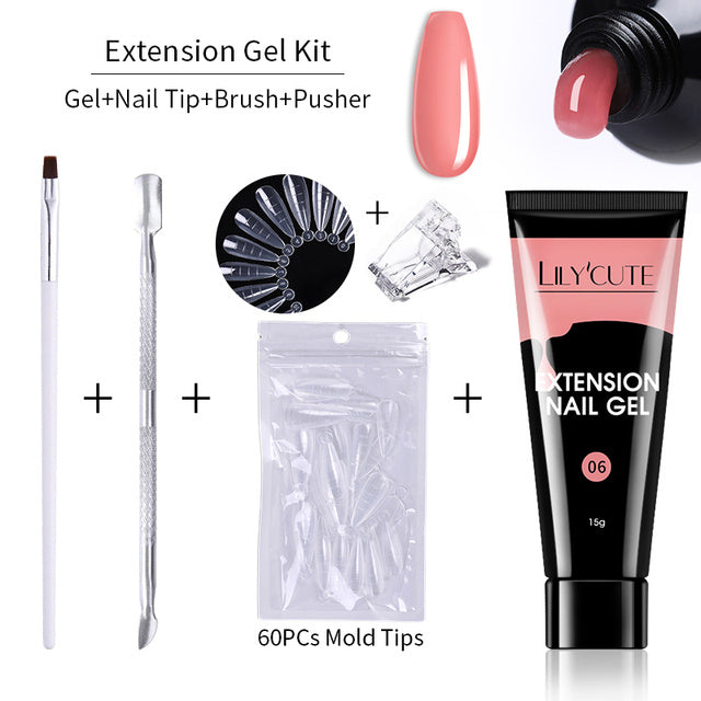 15ml Nail Extension Gel Kit – Create Stunning Salon-Quality Nails at Home