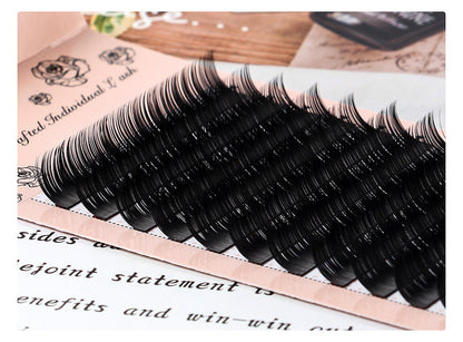 Single Dense Row Grafting Eyelashes - Handmade with Imported Fiber