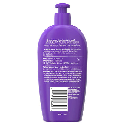 Miracle Curls Leave-In Detangling Milk, for Curly Hair Types Paraben Free, 6.7 Fl Oz