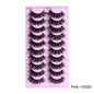 10 Pairs Natural Thick Curly False Eyelashes – Variety Pack for Stunning, Voluminous Lashes