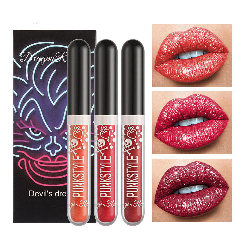 Halloween Diamond Lip Gloss Set - Dazzling Shades for Spooky Glam