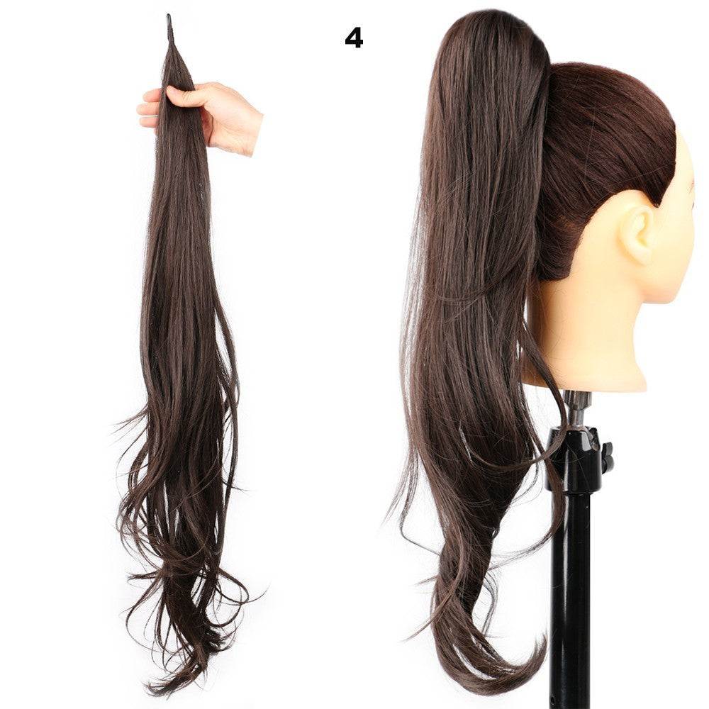 Women's High Ponytail Wig - Long Curly Winding Big Wave Hairstyle